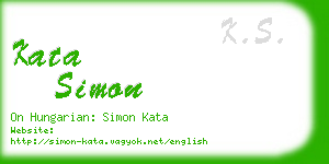 kata simon business card